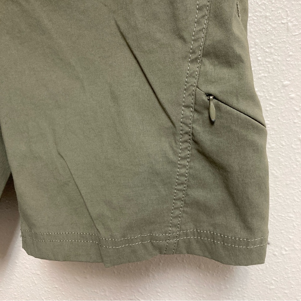 Athleta Women’s Bermuda Hiking Green Mesh-Lined Shorts Sz S - Picture 8 of 15